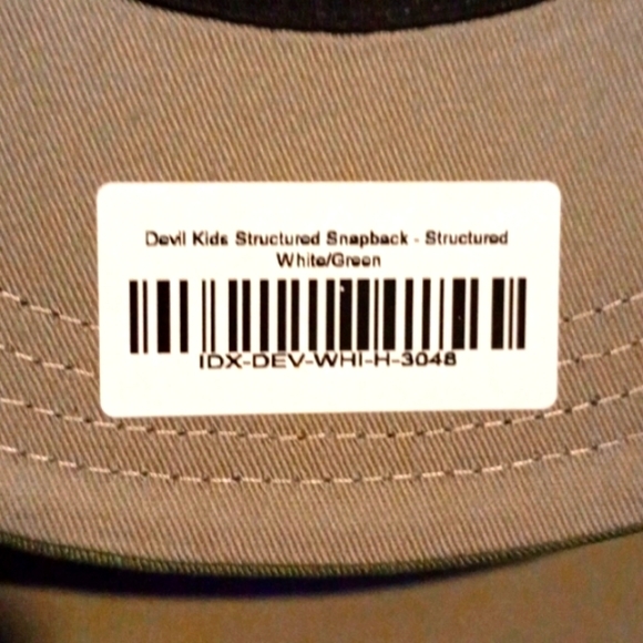 Hot Stuff,Flatbill,Snapback, Indestructible, 2 tone, Green & White, NWT - Picture 5 of 7